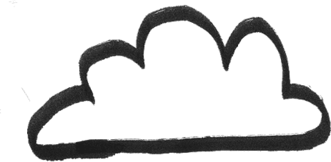 hand-drawn cloud outline